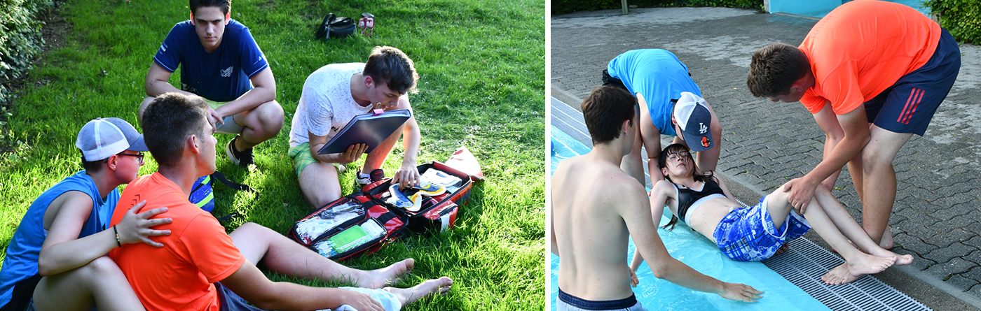 Samariterübung mit SLRG